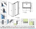 Radaway Eos KDS I kabina prysznicowa 140x100 prawa przejrzyste 137558-01-01R