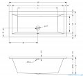 Riho Lusso wanna prostokąta 160x70cm z hydromasażem FLOW prawa B013006005