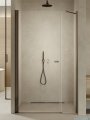 New Trendy New Soleo Gunmetal Brushed 150x195 cm drzwi wnękowe wspornik krzyżowy grafit szczotkowany/szkło przejrzyste D-0999A-WP