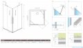 Radaway Furo KDD kabina 100x80cm szkło przejrzyste 10105100-01-01L/10105080-01-01R