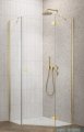 Radaway Essenza Gold Ptj kabina pięciokątna 80x80cm prawa szkło przejrzyste 1385010-09-01R/1385049-01-01