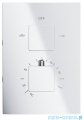 Corsan bateria podtynkowa z termostatem chrom CMT01CH