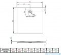 Radaway Kyntos C brodzik kwadratowy 90x90cm czarny HKC9090-54