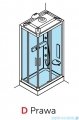 Novellini Glax 3 standard kabina prysznicowa 100x70 prawa GL3A197DT-1K
