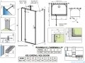 Radaway Essenza Kdj+S kabina 90x110x90cm lewa szkło przejrzyste 1384050-01-01/1385023-01-01L/1384050-01-01