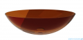 Besco Anya Earth Rust + maskownica czarny matt umywalka nablatowa 50x35x15cm #UMA-50-ERB