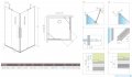 Radaway Furo KDD kabina 80x120cm szkło przejrzyste 10105080-01-01L/10105120-01-01R