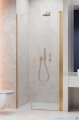 Radaway Nes Gold Dws Drzwi wnękowe 120 cm prawe złoty połysk szkło przejrzyste 10028120-09-01R