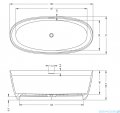 Riho LIMITED Oval wanna wolnostojąca BIAŁY MAT 160x72cm B129001105