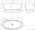 Omnires Neo M+ wanna wolnostojąca 158x72 cm biały połysk NEO158WWBP