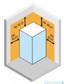 Novellini Skill 2A kabina z hydromasażem prawa błękitna 120x100 SKIA219DT1F-1AN0