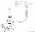 Besco Infinity 160x100cm wanna asymetryczna lewa + obudowa CZARNY mat  + syfon CZARNY #WAI-160-NL/OAI-160-NSC/19977