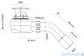 Oltens Pite Turbo syfon brodzikowy odpływ 50 mm 08003000