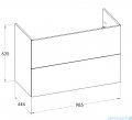 Roca Ella szafka 98x44x63 BIAŁY MAT A857771529