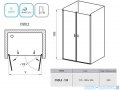 Ravak Chrome CSDL2 drzwi prysznicowe 120cm satyna transparent 0QVGCU0LZ1