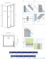 Radaway Essenza New KDJ-B kabina prysznicowa 80x90 prawa przejrzyste 385081-01-01R/384050-01-01