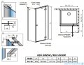 Radaway Fuenta New Kdj drzwi 80cm prawe szkło przejrzyste 384043-01-01R