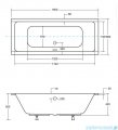 Besco Quadro Slim 190x90cm wanna prostokątną #WAQ-190-SL