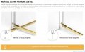 New Trendy Avexa Gold Shine drzwi wnękowe 110x200 cm przejrzyste prawe EXK-1637