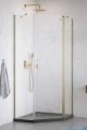 Radaway Nes Brushed Gold Ptj kabina pięciokątna 100x90cm prawa złoto szczotkowane 10052000-99-01R/10052700-99-01