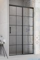 Radaway Idea Black Dwj Factory Drzwi wnękowe 140cm prawa czarny mat/szkło przejrzyste 387018-54-55R