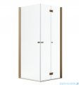 Radaway Nes Brushed Copper KDD B / KDD I kabina 90x90cm prawa szczotkowana miedź przejrzyste 10024090-93-01R/10015090-93-01L
