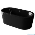 Besco Victoria wanna czarna 185x83cm wolnostojąca z przelewem #WKV-185-WO-CZ