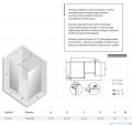 New Trendy Eventa kabina walk-in 120x90x200 cm przejrzyste EXK-4654