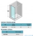Novellini Kali PH+FH kabina 140x70 profile czarne KALIPH136-1H/KALIFH68-1H
