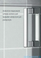 Kermi Cada XS drzwi wahadłowe 2-skrzydłowe 120 cm CKPTD12020VPK