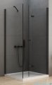 New Trendy New Soleo Black 90x80x195 cm kabina prawa przejrzyste D-0239A/D-0114B