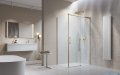 Radaway Idea Kdj Brushed Gold kabina 130x120cm prawa szczotkowane złoto 387043-99-01R/387054-99-01L