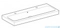 Geberit iCon Umywalka wisząca z dwoma otworami z przelewem 120x48 cm 124020000