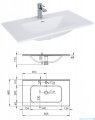 Elita Look szafka z umywalką 80x28x45cm anthracite 167080/145840