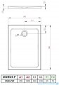 Radaway Doros F Stone brodzik 100x70 kaszmirowy SDRF1070-01-84S