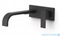 Tres CUADRO Bateria umywalkowa podtynkowa czarny mat 00630012NM