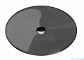 Besco Anya Carbon Grey + maskownica czarny matt umywalka nablatowa 50x35x15cm #UMA-50-CGB