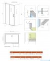 Radaway Idea White Kdj kabina 100x70cm lewa szkło przejrzyste 387040-04-01L/387048-04-01R