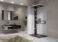 Novellini Glax 2 2.0 kabina z hydromasażem hydro plus 90x70 lewa czarna G22A9079SM1L-1HU