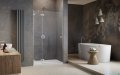 Radaway Essenza Pro Brushed Nickel Dwj drzwi wnękowe 80cm lewe szczotkowany nikiel 10099080-91-01L