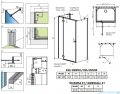 Radaway Essenza Gold Kdj+S kabina 75x120x75cm lewa złoty połysk szkło przejrzyste 1384049-01-01/1385024-09-01L/1384049-01-01
