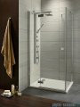 Radaway Kabina prysznicowa Almatea Kdj 80x100 lewa szkło grafitowe + brodzik Doros D + syfon