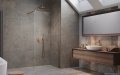 Radaway Modo X Brushed Copper II kabina Walk-in 105x200 szczotkowana miedź/przejrzyste 10mm 389305-93-01