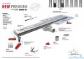 Wiper New Premium Tivano Odpływ liniowy z kołnierzem 90 cm syfon drop 35 szlif 500.0098.02.090