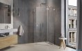 Radaway Essenza Pro Brushed Nickel Ptj kabina pięciokątna 90x100 prawa szczotkowany nikiel 10100000-91-01R/10100700-01-01