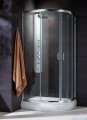 Radaway Premium Plus E Kabina półokrągła z drzwiami przesuwnymi 100x80x190cm szkło satinato