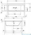 Duravit Vero Wanna prostokątna 170x75cm 700134 00 0 00 0000