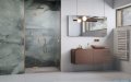 Radaway Essenza Brushed Copper Dwj drzwi wnękowe 110cm lewe szczotkowana miedź/szkło przejrzyste 1385015-93-01L