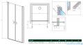 Radaway Nes 8 Black Dwd I drzwi wnękowe 80cm czarny mat/szkło przejrzyste 10077040-54-01L/10077040-54-01R