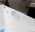 Riho Doppio wanna asymetryczna 180x130cm z hydromasażem Pneumatic lewa BA90-PNE-L